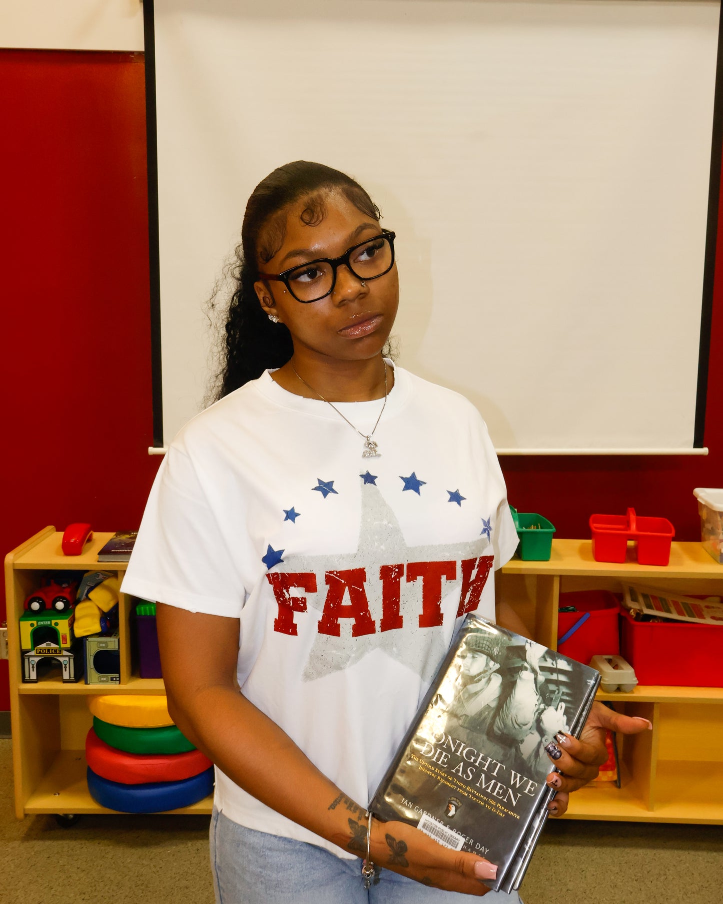 Faith White Tee