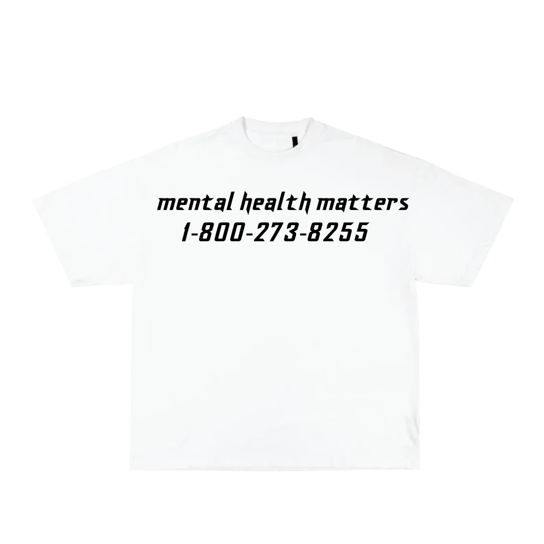 *LIMITED* mental health matter white tee