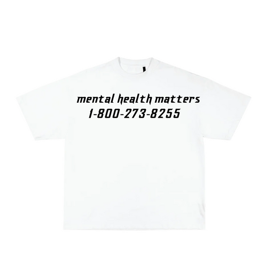 *LIMITED* mental health matter white tee