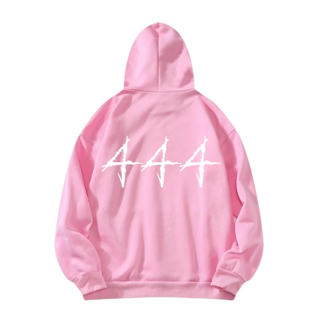 pink 444 hoodie