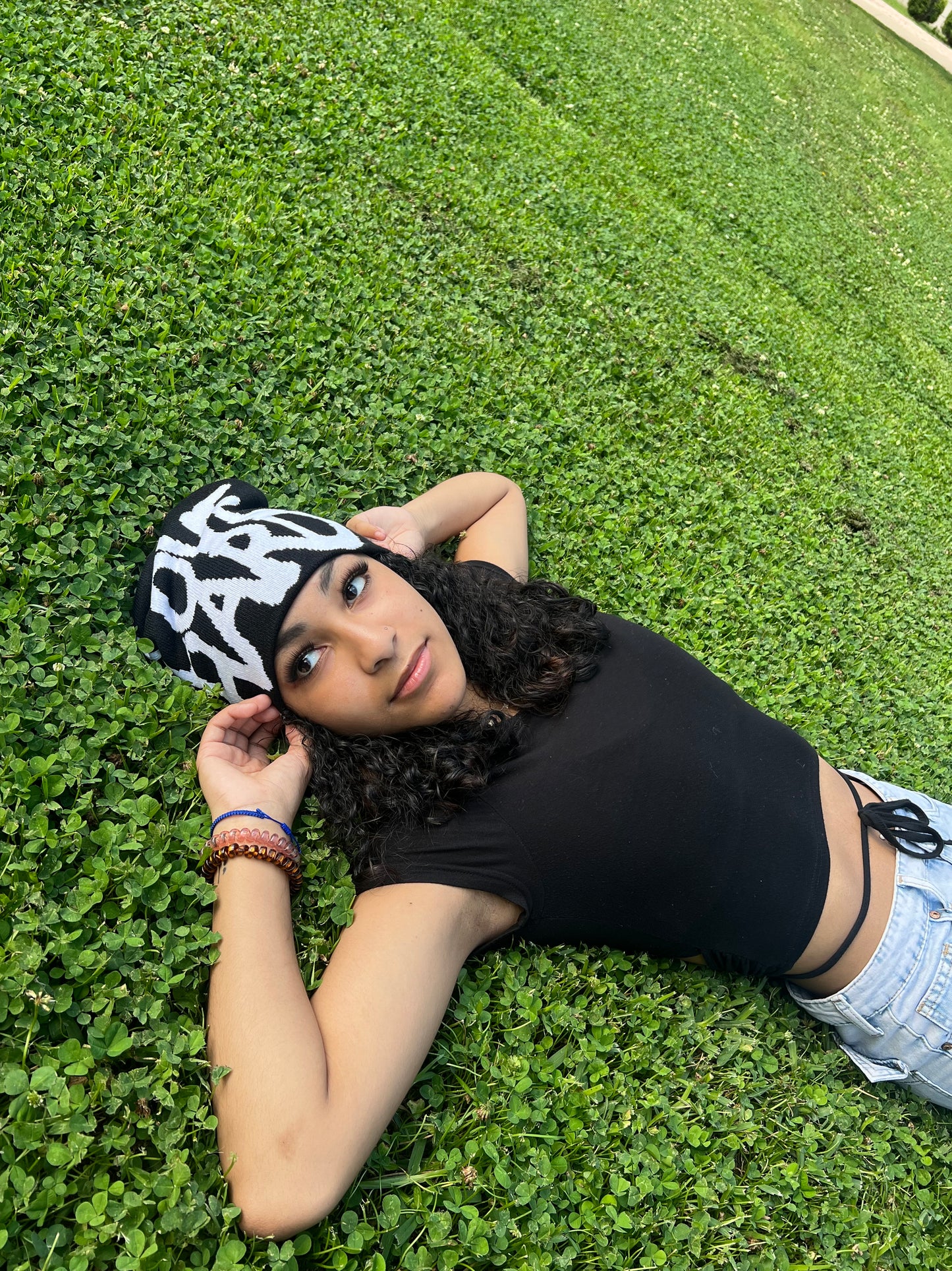 *pre order*  Black LOVE HARD Beanie