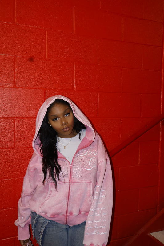 Blush Trust God ZipUp