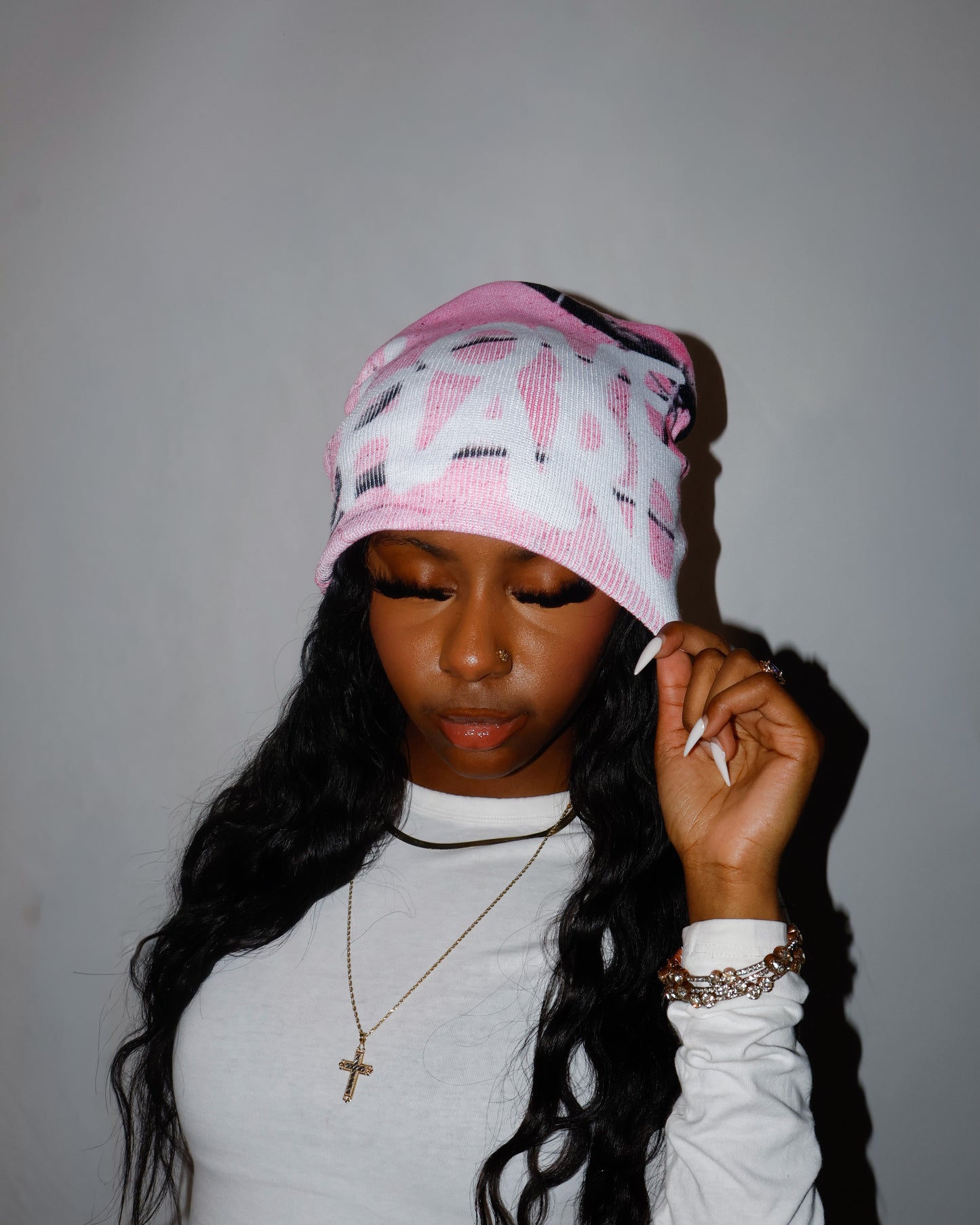 Pink CAMO LOVEHARD BEANIE