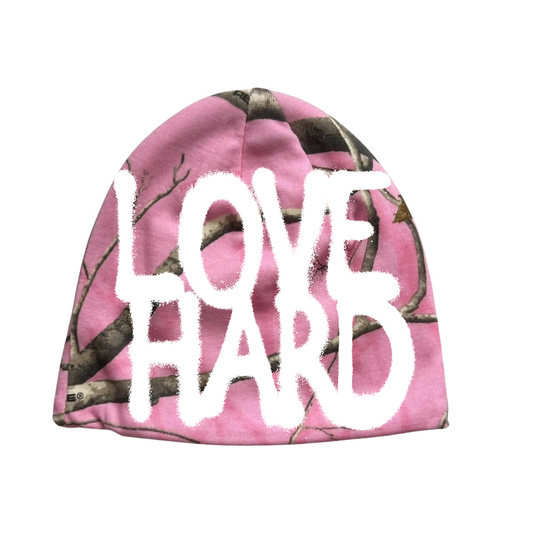 *pre order* Pink CAMO LOVEHARD BEANIE