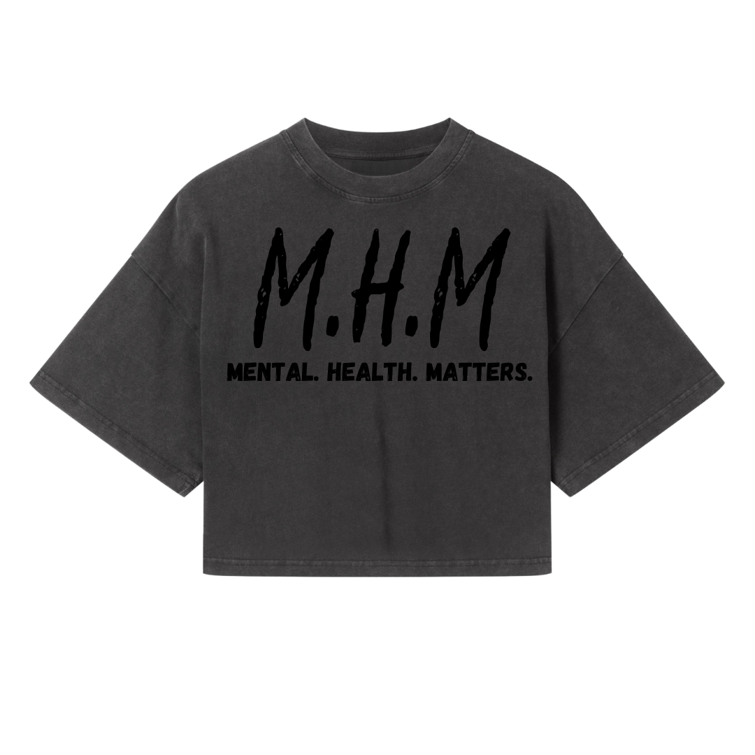 *LIMITED* Womens Characoal Cropped Tee