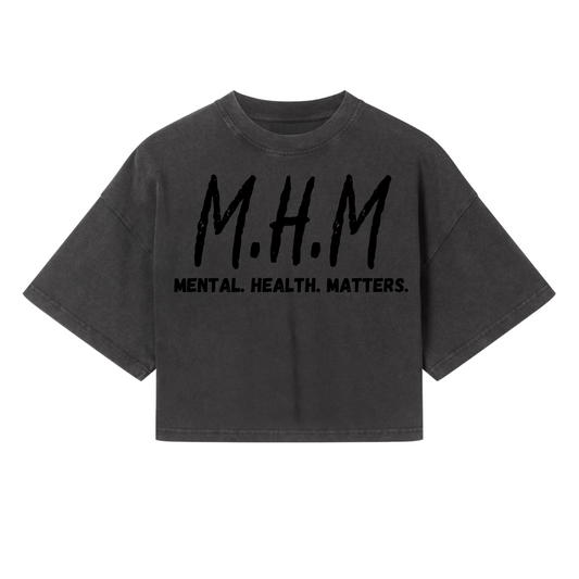 *LIMITED* Womens Characoal Cropped Tee