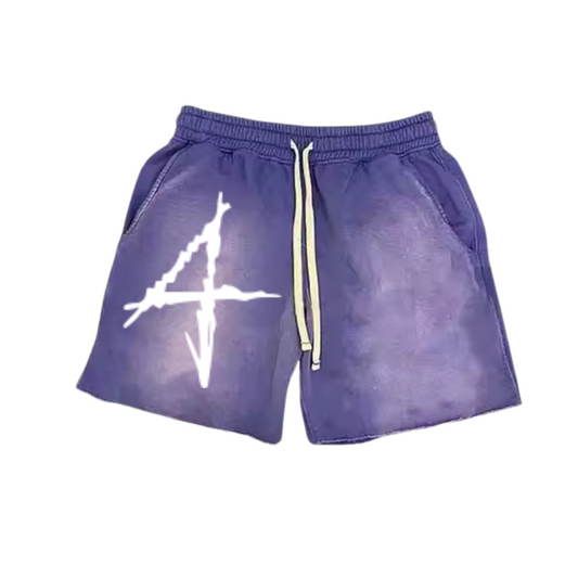 Purple Acid 4 Washed Shorts