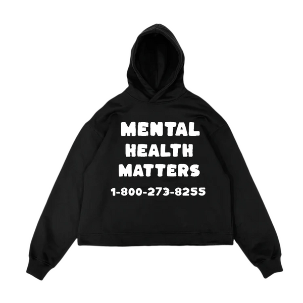 Mental Health Matter Cropped Hoodie!