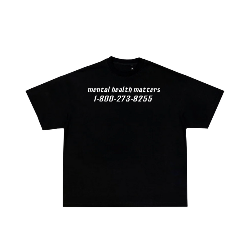 (lLIMITED) mental health matter black tee