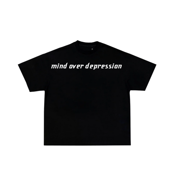 Mind Over Depression Black Tee