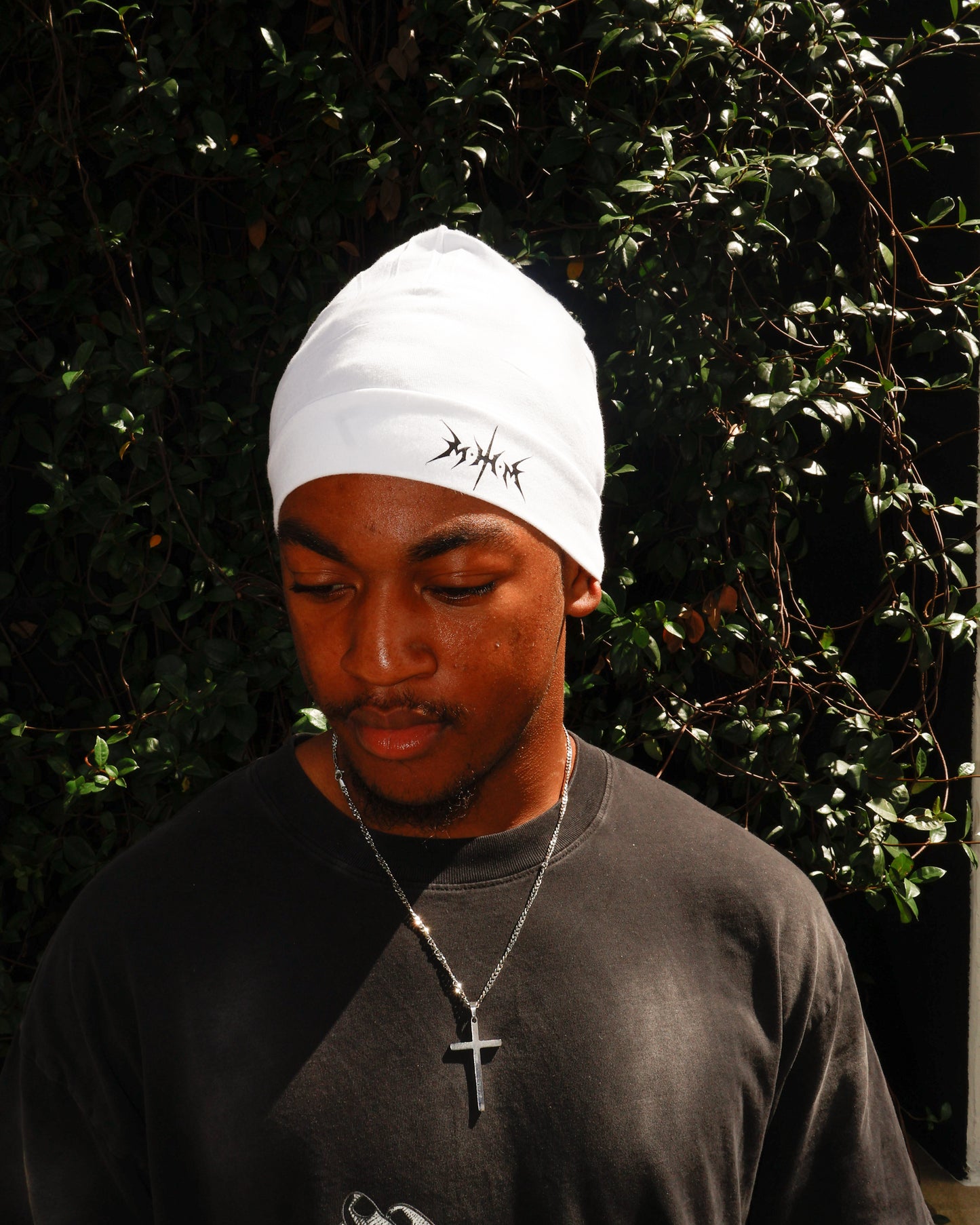 White M.H.M Skull cap