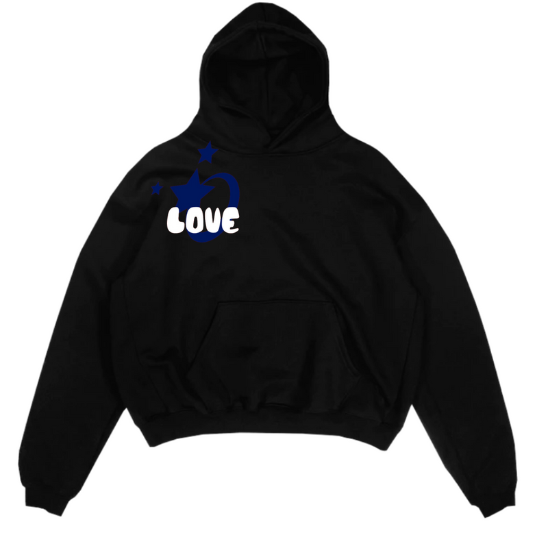 Star Love Black Hoodie