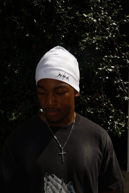 White M.H.M Skull cap