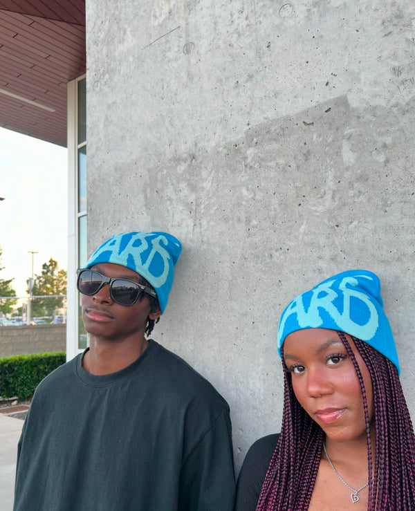 Blue LOVE HARD Beanie!!!