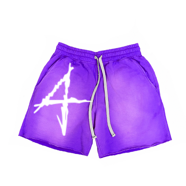 Purple Acid 4 Washed Shorts