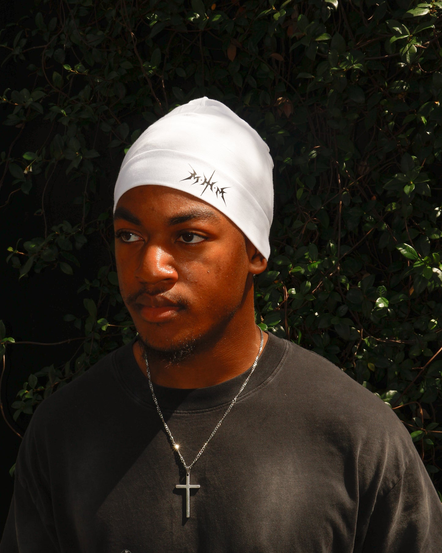White M.H.M Skull cap