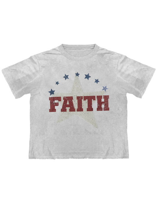 Faith White Tee