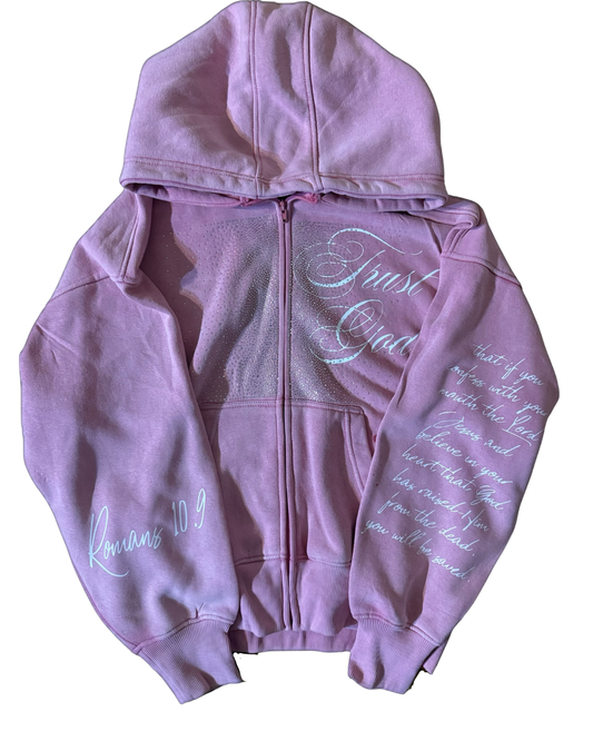 Blush Trust God ZipUp