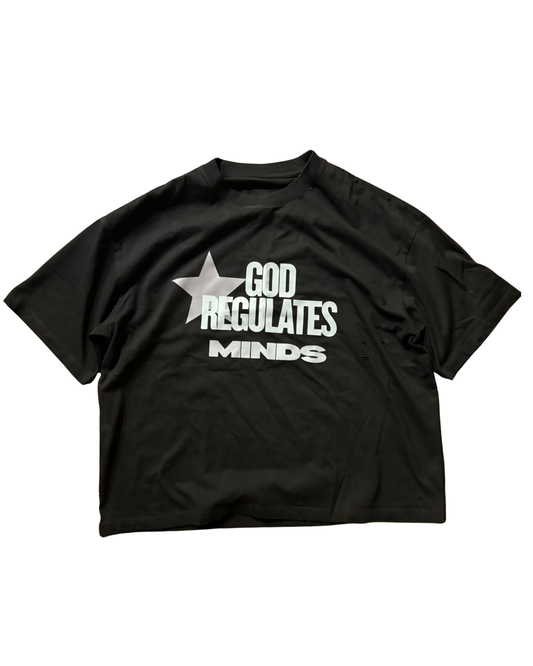 God Regulates Distressed tee