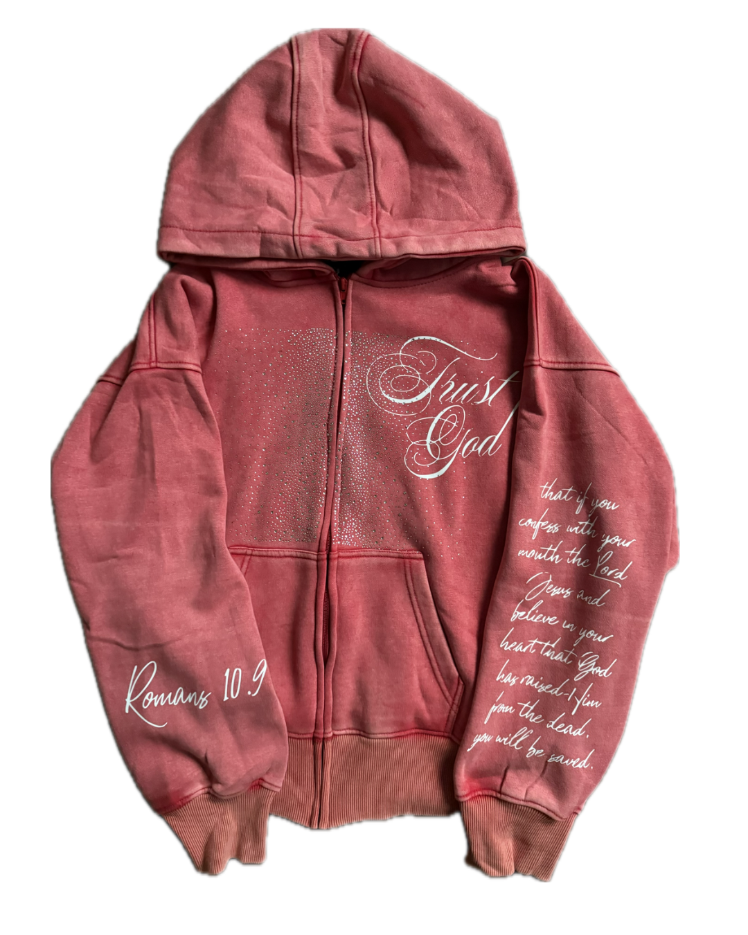 Crimson Trust God Zipup