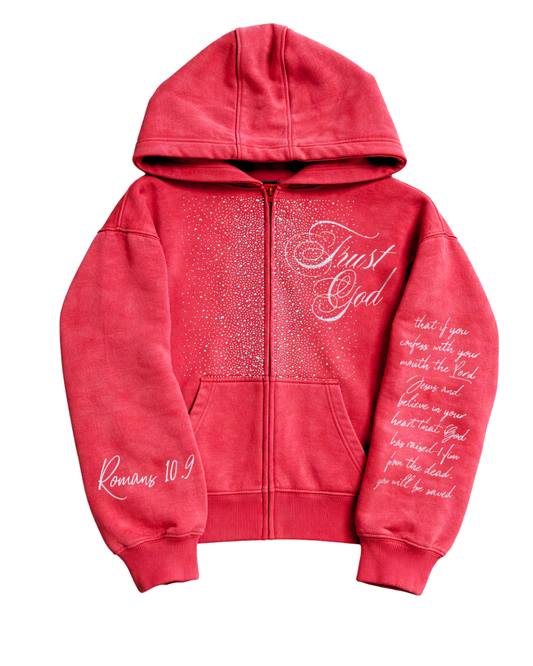 Crimson Trust God Zipup