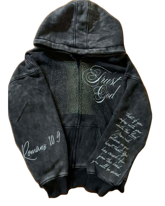 Black Trust God Zipup