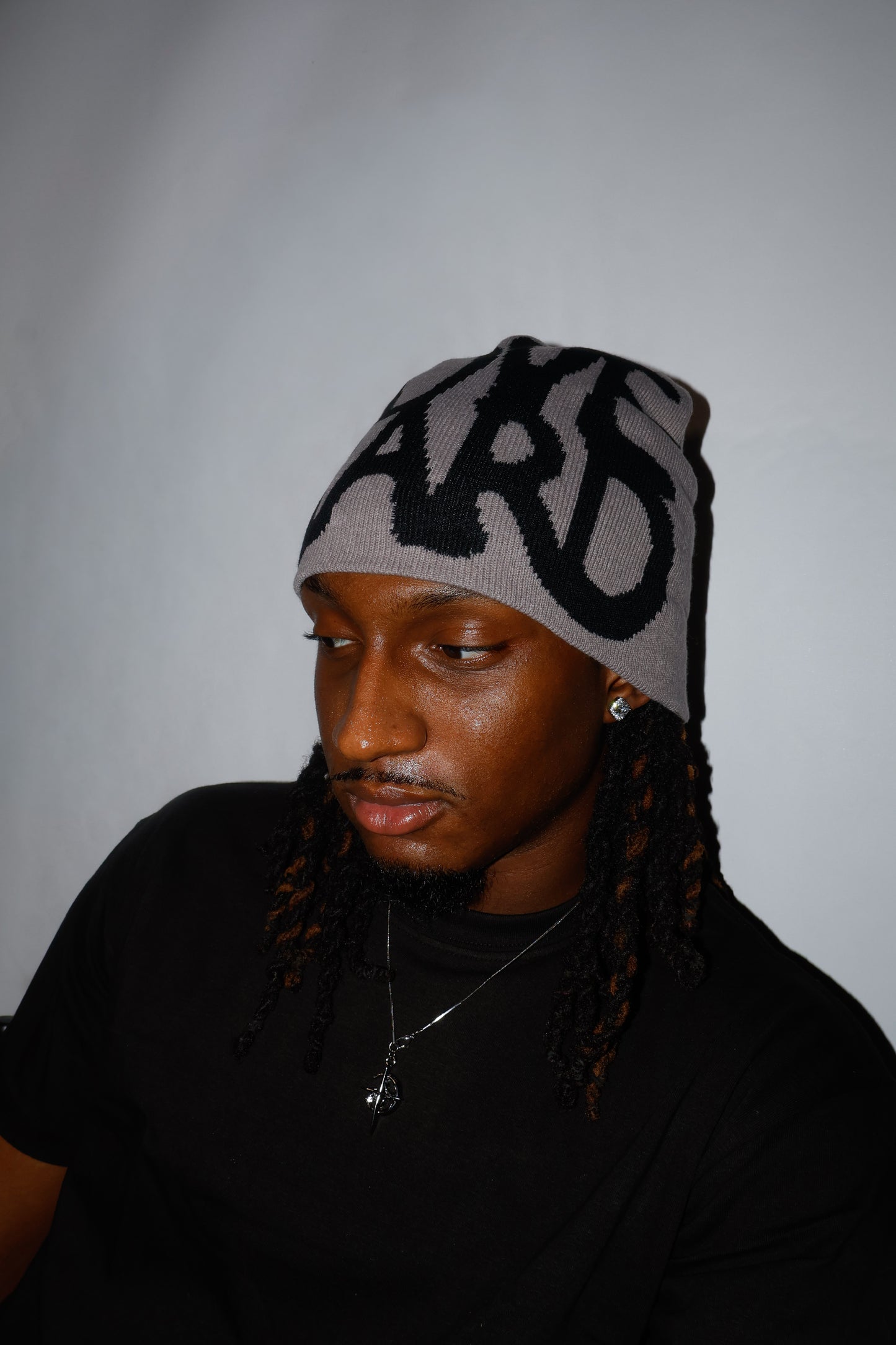 GREY LOVE HARD BEANIE