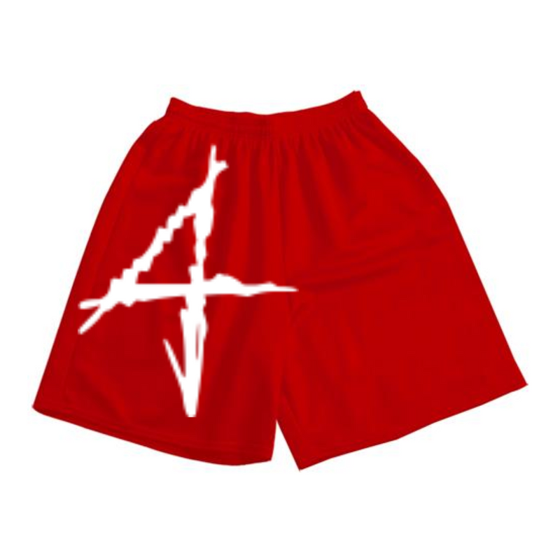 Red 4 shorts