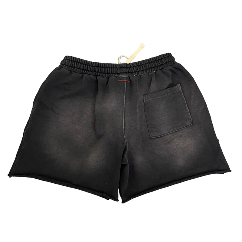 Black 4 Acid Washed Shorts