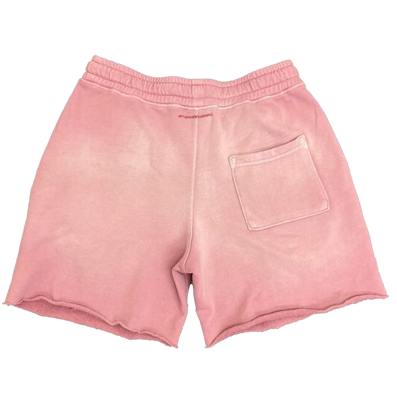 Pink 4 Acid Washed Shorts