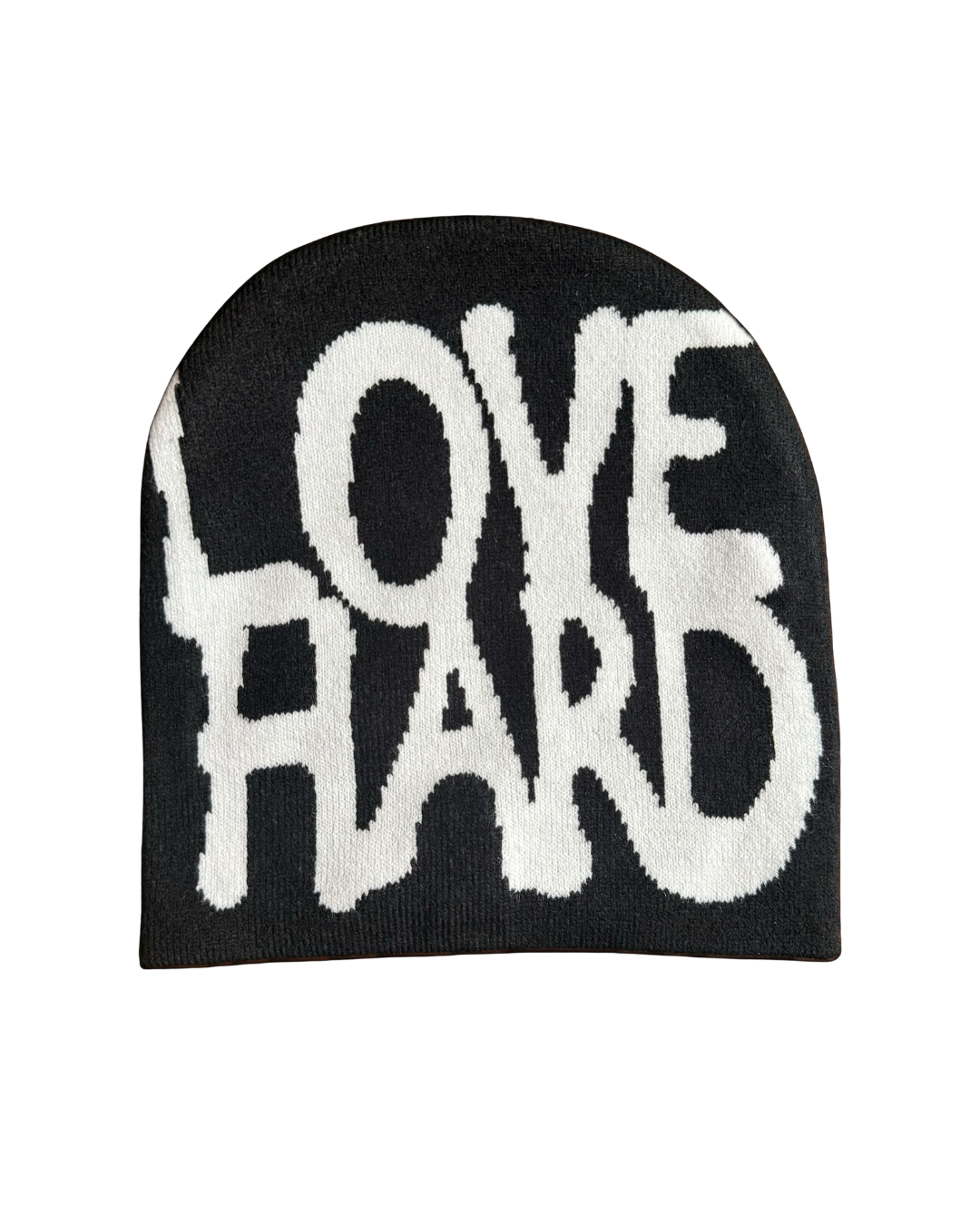 Black LOVE HARD Beanie