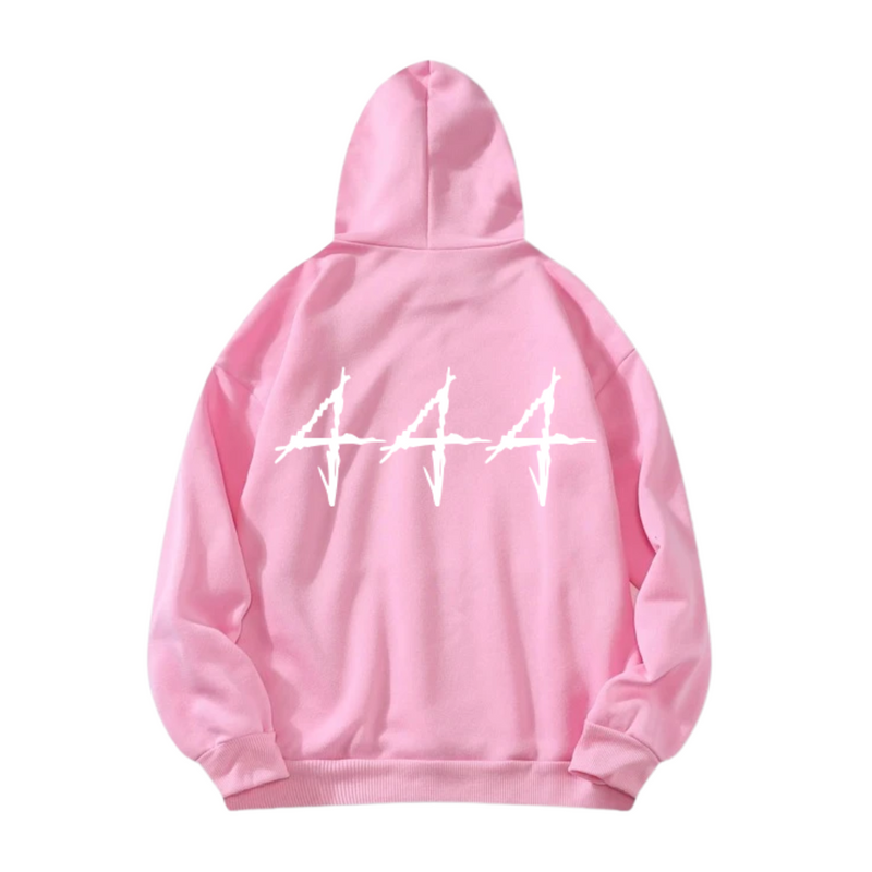 444 Pink Hoodie