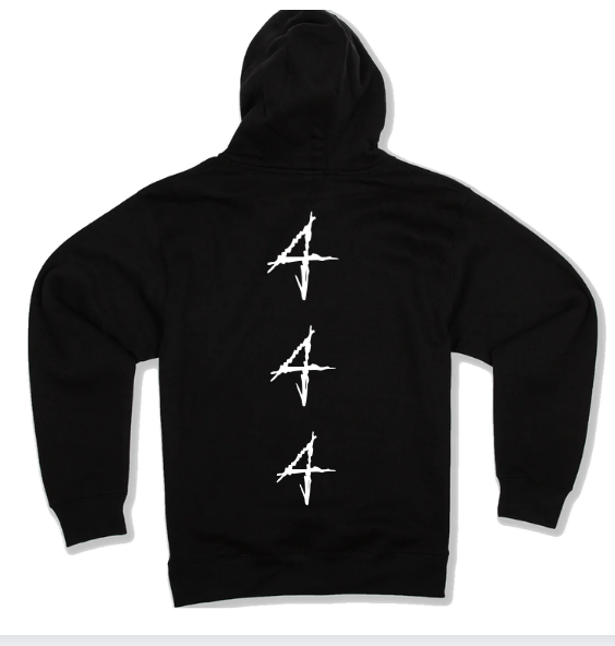 Black N4treal zipup hoodie